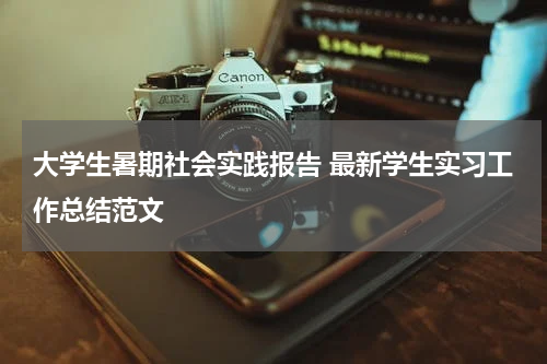 大学生暑期社会实践报告 最新学生实习工作总结范文