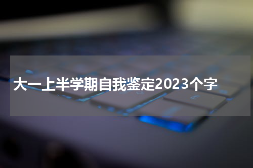 大一上半学期自我鉴定2023个字