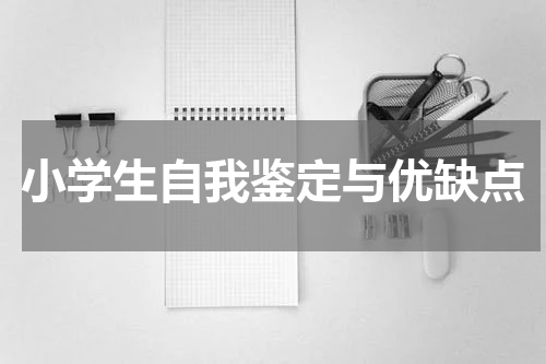 小学生自我鉴定与优缺点