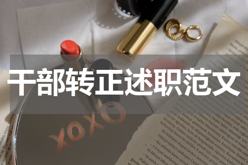干部转正述职范文