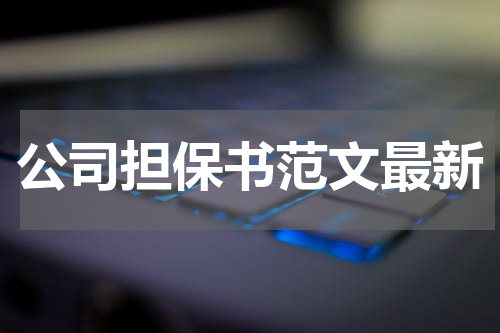 公司担保书范文最新