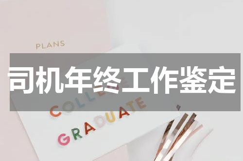 司机年终工作鉴定