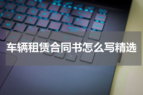 车辆租赁合同书怎么写精选
