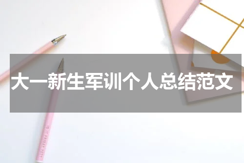 大一新生军训个人总结范文