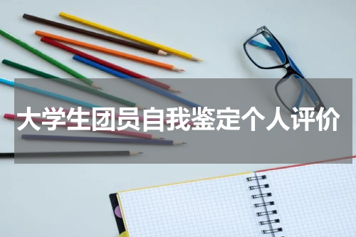 大学生团员自我鉴定个人评价