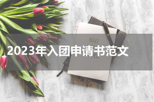 2023年入团申请书范文