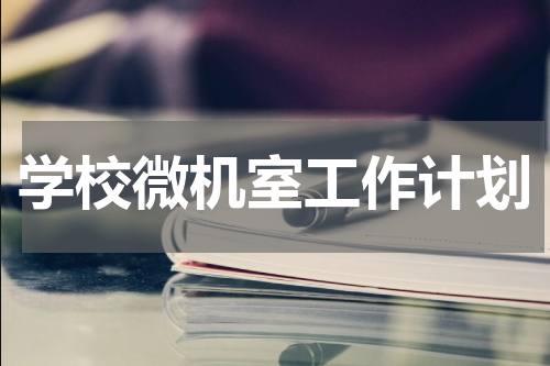 学校微机室工作计划