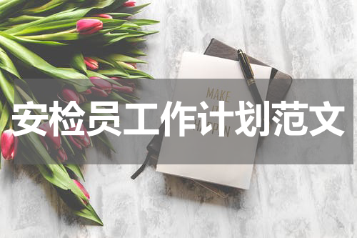 安检员工作计划范文