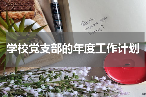 学校党支部的年度工作计划