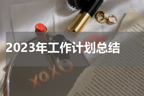 2023年工作计划总结