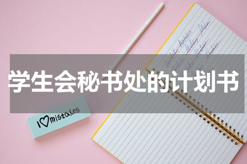 学生会秘书处的计划书