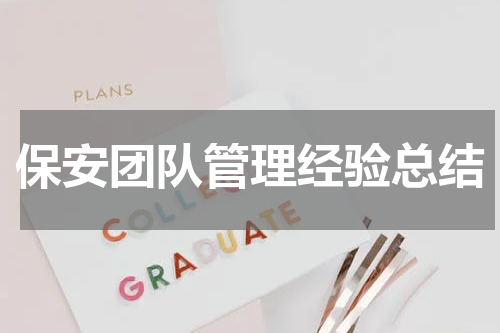 保安团队管理经验总结
