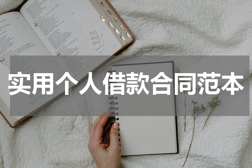 实用个人借款合同范本