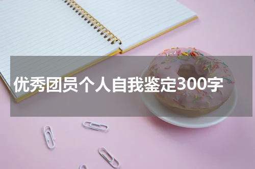 优秀团员个人自我鉴定300字