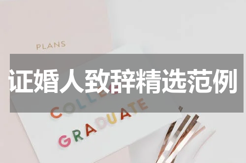 证婚人致辞精选范例