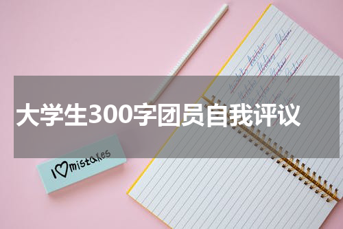 大学生300字团员自我评议