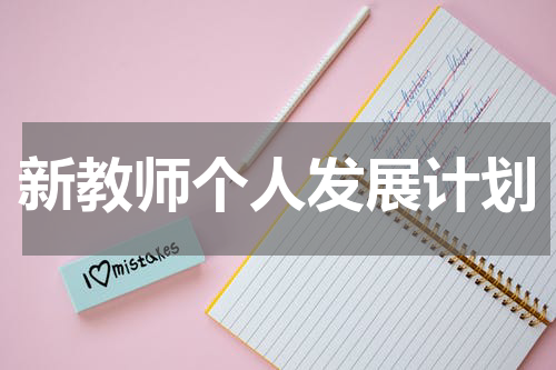新教师个人发展计划