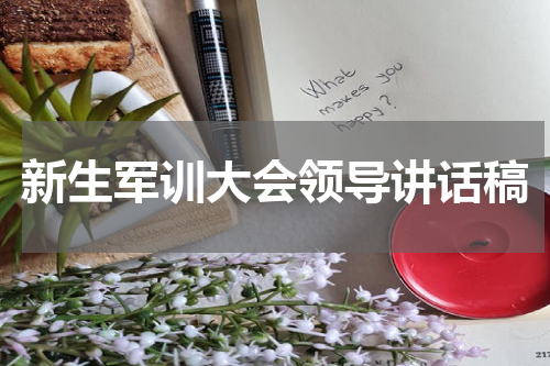 新生军训大会领导讲话稿