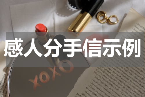 感人分手信示例