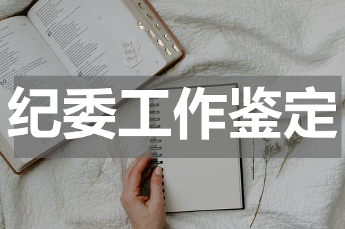 纪委工作鉴定