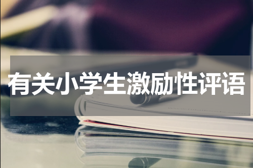 有关小学生激励性评语