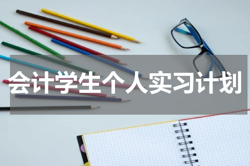 会计学生个人实习计划