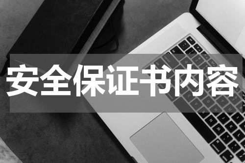 安全保证书内容