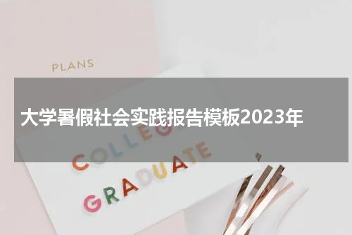 大学暑假社会实践报告模板2023年