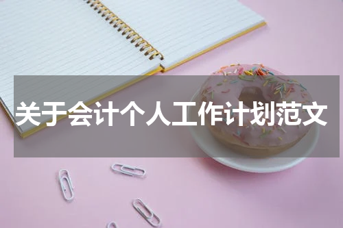 关于会计个人工作计划范文