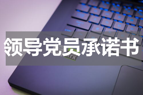 领导党员承诺书
