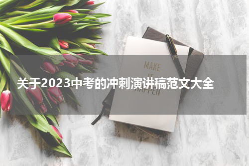 关于2023中考的冲刺演讲稿范文大全