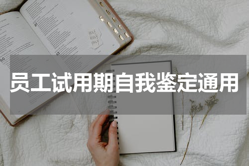 员工试用期自我鉴定通用