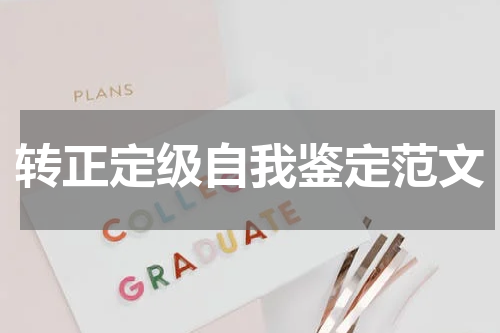 转正定级自我鉴定范文