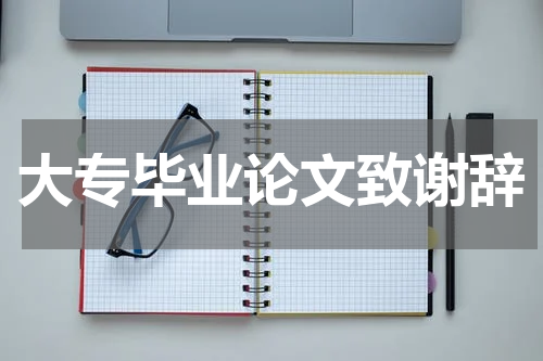大专毕业论文致谢辞
