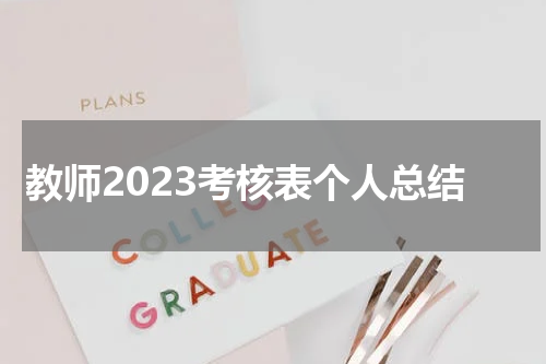 教师2023考核表个人总结