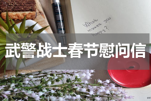 武警战士春节慰问信