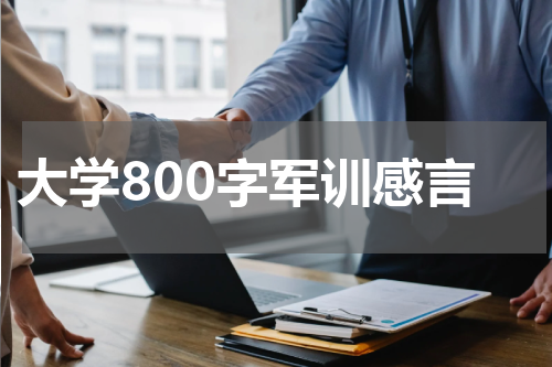大学800字军训感言