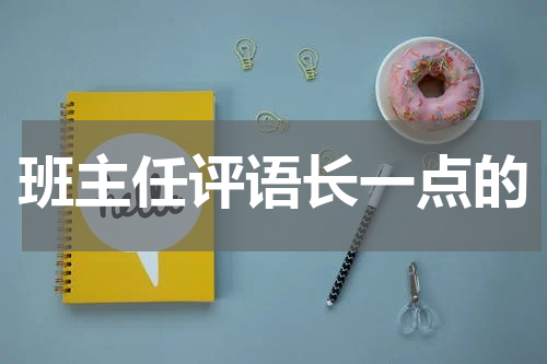 班主任评语长一点的