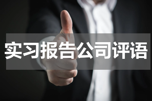实习报告公司评语