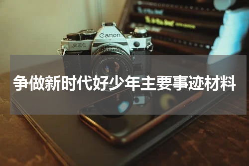 争做新时代好少年主要事迹材料