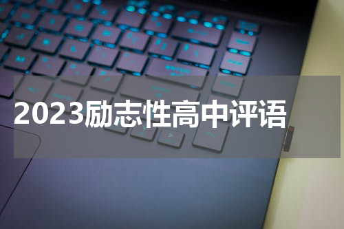2023励志性高中评语