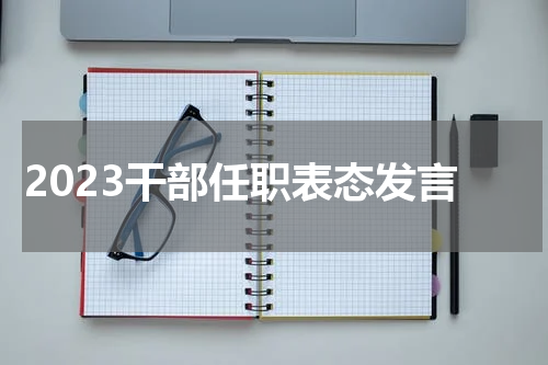 2023干部任职表态发言