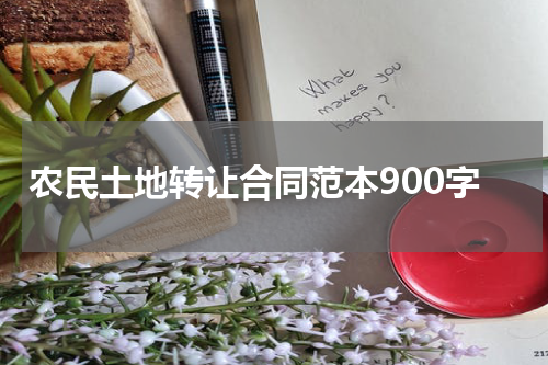 农民土地转让合同范本900字