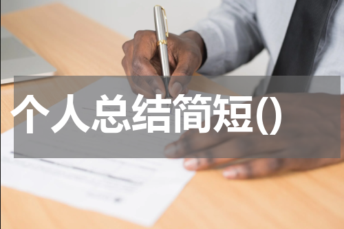 个人总结简短()