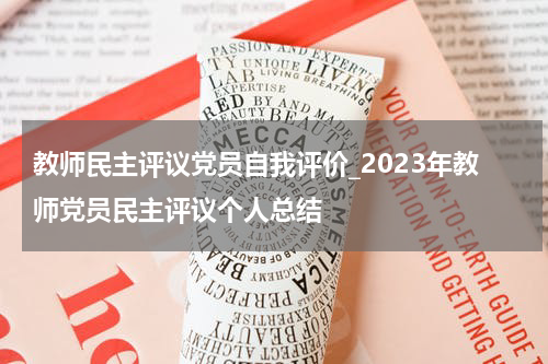 教师民主评议党员自我评价_2023年教师党员民主评议个人总结