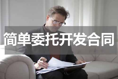 简单委托开发合同