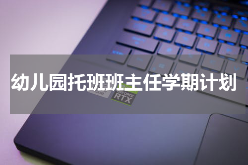 幼儿园托班班主任学期计划
