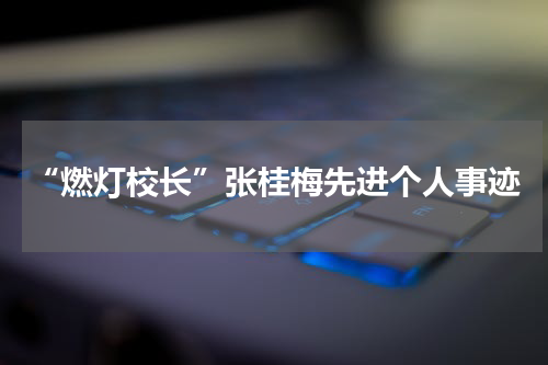 “燃灯校长”张桂梅先进个人事迹
