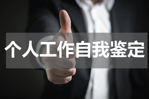 个人工作自我鉴定