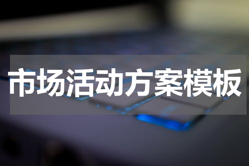 市场活动方案模板